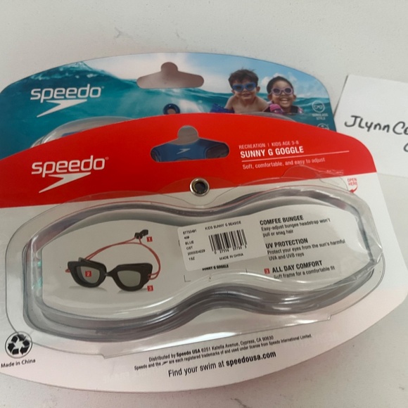 NEW Speedo Unisex-Child Swim Goggles Sunny G Ages 3-8, Sunglass style Goggle NEW - Picture 2 of 2